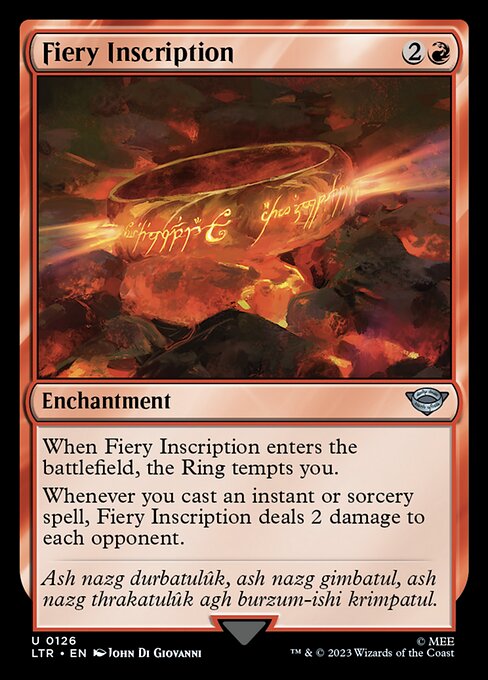 Fiery Inscription<br /><span class="collector-number">Collector No. 126</span>