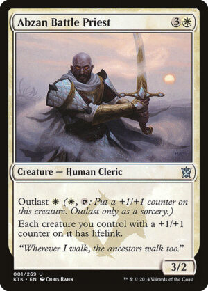 Abzan Battle Priest<br /><span class="collector-number">Collector No. 1</span>