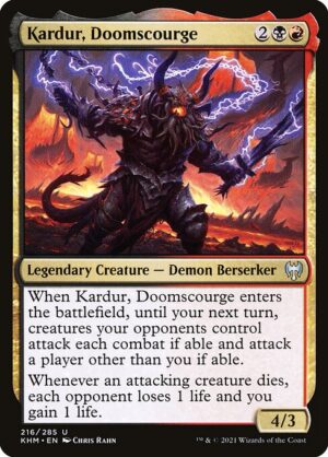 Kardur, Doomscourge - Foil<br /><span class="collector-number">Collector No. 216</span>