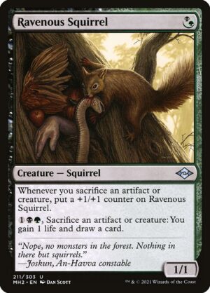 Ravenous Squirrel - Foil<br /><span class="collector-number">Collector No. 211</span>