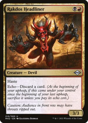 Rakdos Headliner<br /><span class="collector-number">Collector No. 210</span>