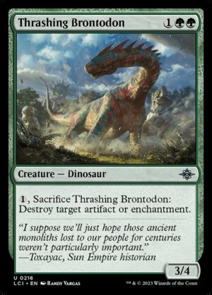 Thrashing Brontodon<br /><span class="collector-number">Collector No. 216</span>