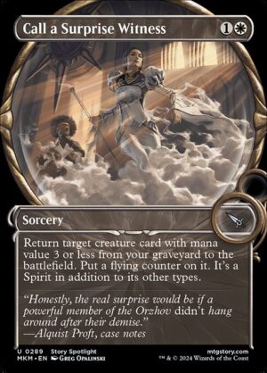 Call a Surprise Witness<br /><span class="collector-number">Collector No. 289</span>