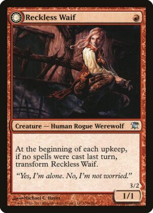Reckless Waif // Merciless Predator<br /><span class="collector-number">Collector No. 159</span>