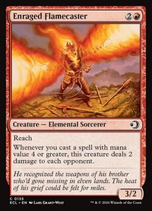 Enraged Flamecaster<br /><span class="collector-number">Collector No. 135</span>