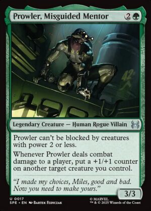 Prowler, Misguided Mentor - Foil<br /><span class="collector-number">Collector No. 17</span>