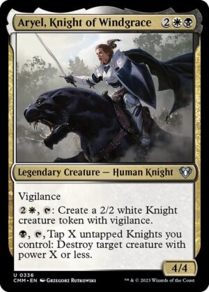 Aryel, Knight of Windgrace<br /><span class="collector-number">Collector No. 336</span>