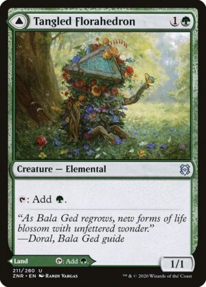 Tangled Florahedron // Tangled Vale<br /><span class="collector-number">Collector No. 211</span>