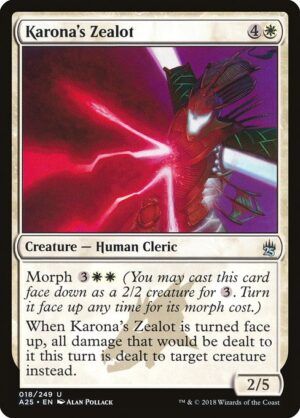 Karona's Zealot<br /><span class="collector-number">Collector No. 18</span>