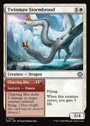 Twinmaw Stormbrood // Charring Bite<br /><span class="collector-number">Collector No. 232</span>