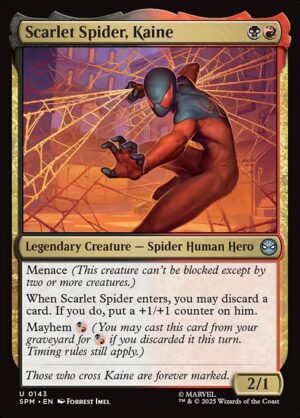 Scarlet Spider, Kaine - Foil<br /><span class="collector-number">Collector No. 143</span>