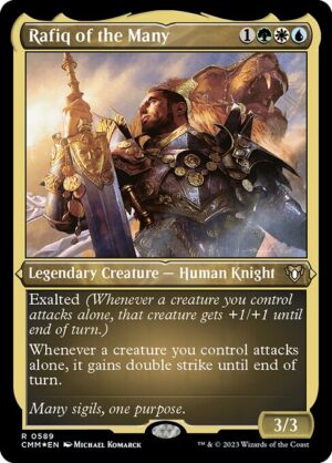 Rafiq of the Many - Etched<br /><span class="collector-number">Collector No. 589</span>