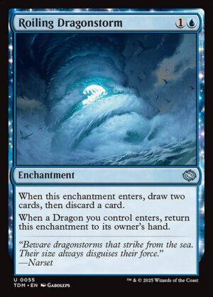Roiling Dragonstorm - Foil<br /><span class="collector-number">Collector No. 55</span>