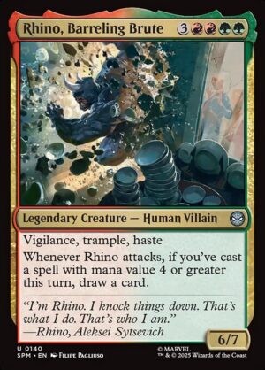 Rhino, Barreling Brute<br /><span class="collector-number">Collector No. 140</span>