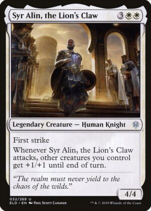 Syr Alin, the Lion's Claw<br /><span class="collector-number">Collector No. 32</span>