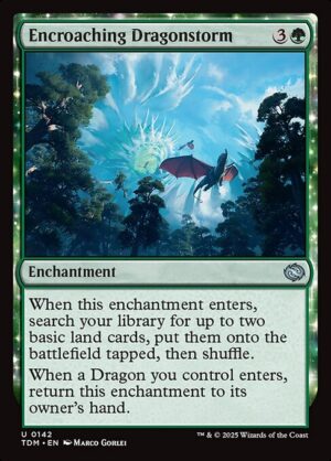 Encroaching Dragonstorm<br /><span class="collector-number">Collector No. 142</span>