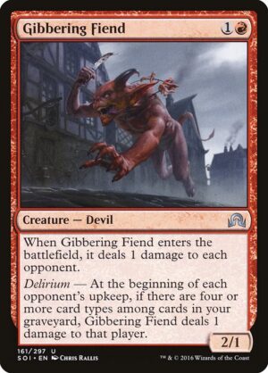 Gibbering Fiend<br /><span class="collector-number">Collector No. 161</span>