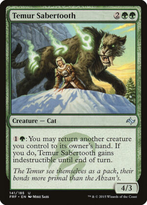 Temur Sabertooth - Foil<br /><span class="collector-number">Collector No. 141</span>