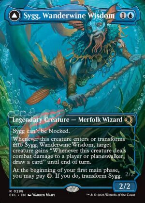 Sygg, Wanderwine Wisdom // Sygg, Wanderbrine Shield<br /><span class="collector-number">Collector No. 288</span>