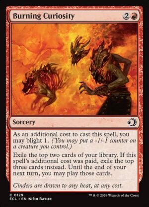 Burning Curiosity<br /><span class="collector-number">Collector No. 129</span>