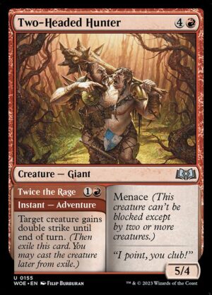 Two-Headed Hunter // Twice the Rage<br /><span class="collector-number">Collector No. 155</span>