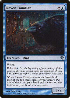 Raven Familiar<br /><span class="collector-number">Collector No. 55</span>