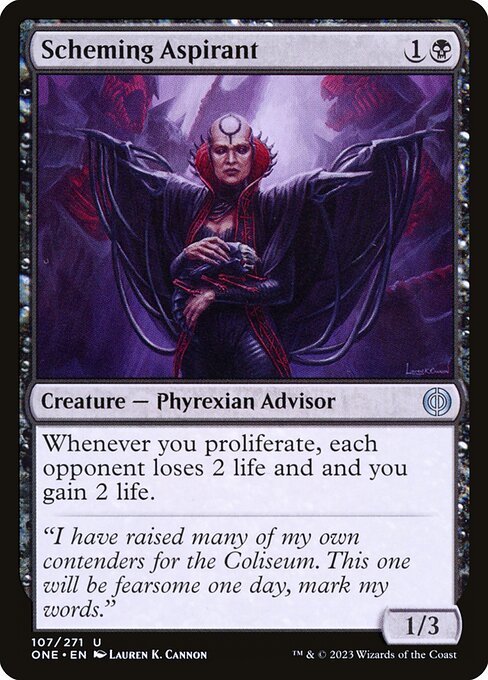 Scheming Aspirant<br /><span class="collector-number">Collector No. 107</span>