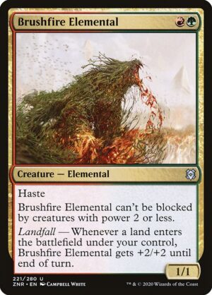 Brushfire Elemental<br /><span class="collector-number">Collector No. 221</span>