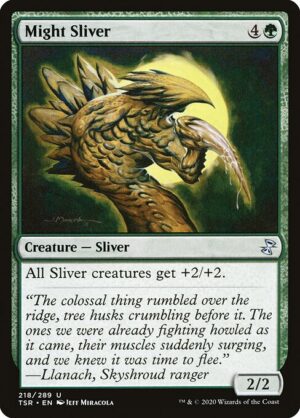 Might Sliver<br /><span class="collector-number">Collector No. 218</span>
