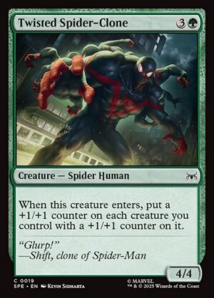 Twisted Spider-Clone - Foil<br /><span class="collector-number">Collector No. 19</span>