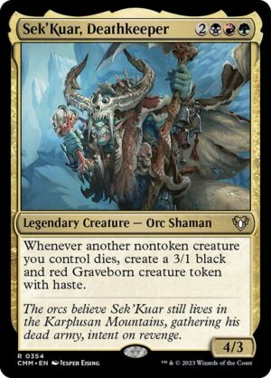 Sek'Kuar, Deathkeeper - Foil<br /><span class="collector-number">Collector No. 354</span>