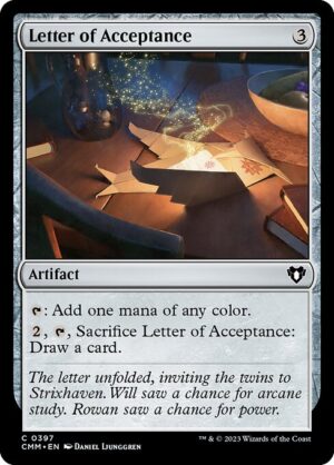 Letter of Acceptance<br /><span class="collector-number">Collector No. 397</span>