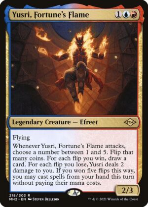 Yusri, Fortune's Flame - Foil<br /><span class="collector-number">Collector No. 218</span>