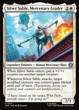 Silver Sable, Mercenary Leader - Foil<br /><span class="collector-number">Collector No. 13</span>