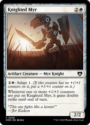 Knighted Myr<br /><span class="collector-number">Collector No. 36</span>
