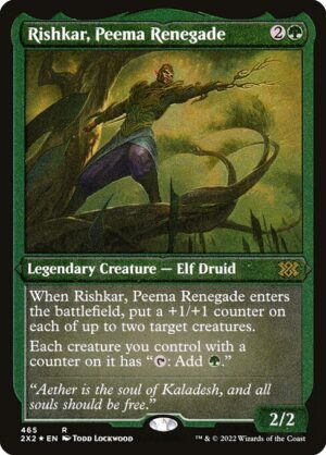 Rishkar, Peema Renegade - Etched<br /><span class="collector-number">Collector No. 465</span>