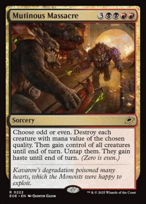 Mutinous Massacre<br /><span class="collector-number">Collector No. 222</span>