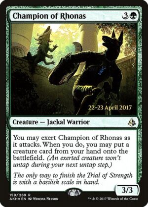 Champion of Rhonas - Foil<br /><span class="collector-number">Collector No. 159s</span>