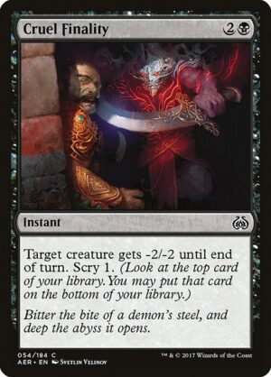 Cruel Finality<br /><span class="collector-number">Collector No. 54</span>