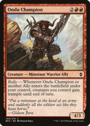 Ondu Champion<br /><span class="collector-number">Collector No. 149</span>