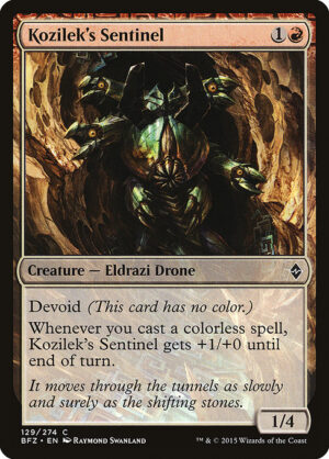 Kozilek's Sentinel<br /><span class="collector-number">Collector No. 129</span>