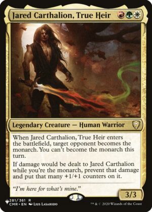 Jared Carthalion, True Heir<br /><span class="collector-number">Collector No. CMR-281</span>
