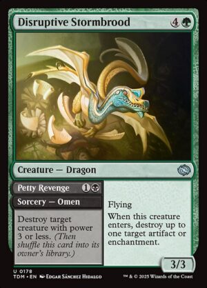 Disruptive Stormbrood // Petty Revenge - Foil<br /><span class="collector-number">Collector No. 178</span>