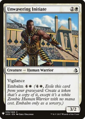 Unwavering Initiate<br /><span class="collector-number">Collector No. AKH-36</span>