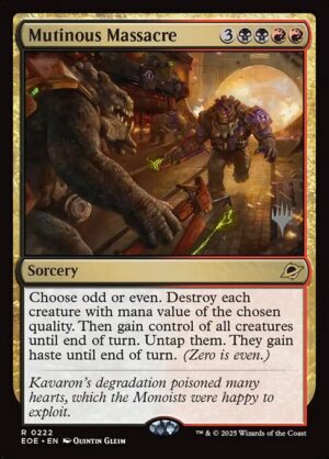 Mutinous Massacre<br /><span class="collector-number">Collector No. 222p</span>