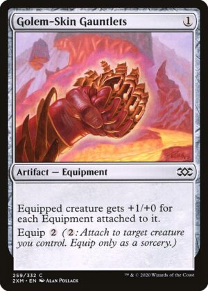 Golem-Skin Gauntlets - Foil<br /><span class="collector-number">Collector No. 259</span>