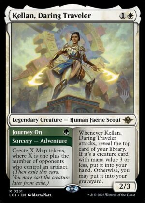 Kellan, Daring Traveler // Journey On - Foil<br /><span class="collector-number">Collector No. 231p</span>