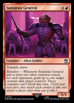 Sontaran General Surge - Foil<br /><span class="collector-number">Collector No. 701</span>