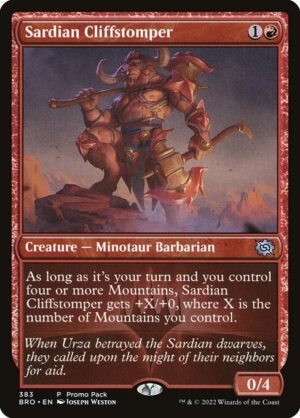 Sardian Cliffstomper<br /><span class="collector-number">Collector No. 383</span>