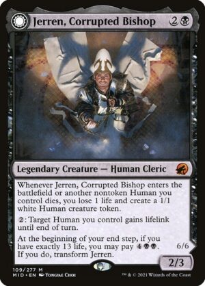 Jerren, Corrupted Bishop // Ormendahl, the Corrupter - Foil<br /><span class="collector-number">Collector No. 109</span>